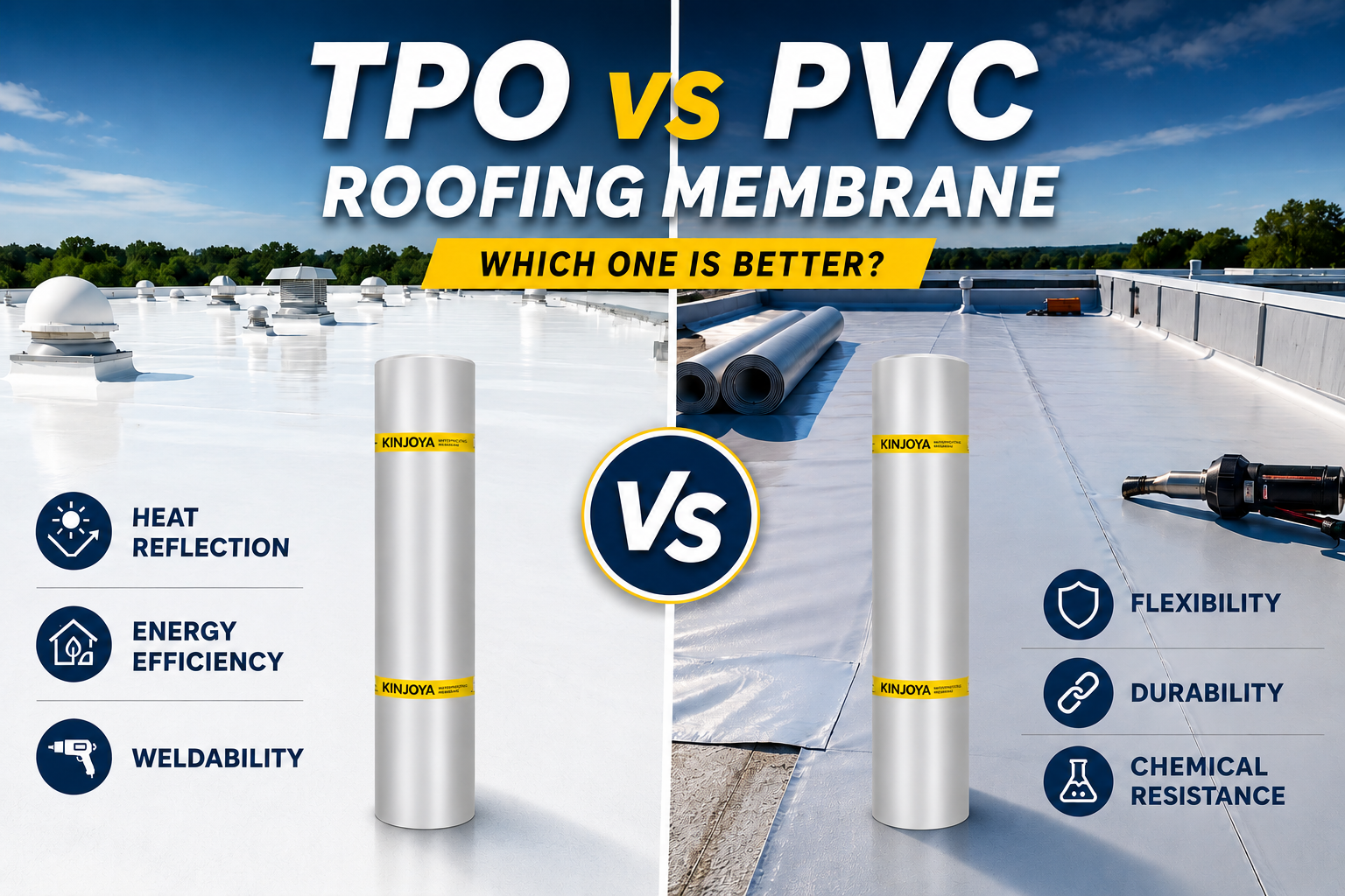 TPO vs PVC Roofing Membrane: Which One Is Better?